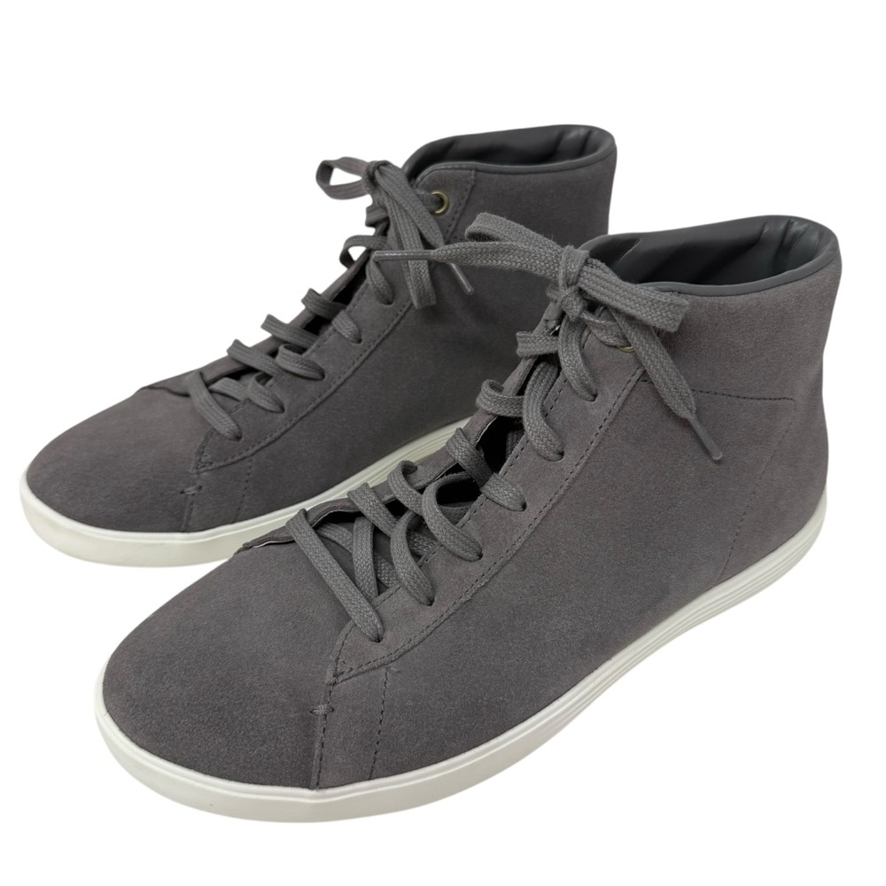 Cole Haan Grand Women’s Size 9.5 OS gray suede Crosscourt high top sneakers